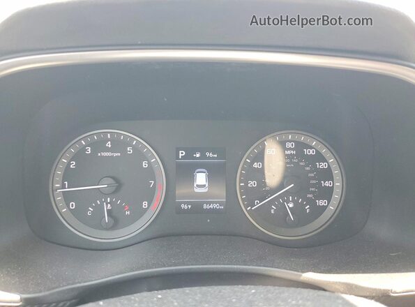 KM8J33A42LU280303 2020 HYUNDAI TUCSON Черный Вид щитка приборов
