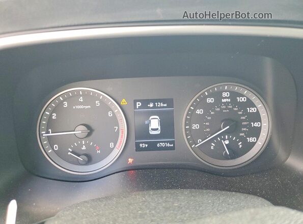 KM8J33A42MU311213 2021 HYUNDAI TUCSON White ხელსაწყოთა პანელის ხედი