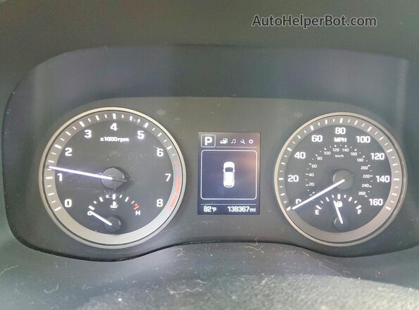 KM8J33A43JU623293 2018 HYUNDAI TUCSON Black Vista del cuadro de instrumentos