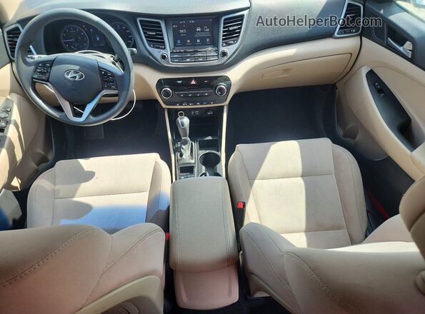 KM8J33A43JU692517 2018 HYUNDAI TUCSON White Vista del salpicadero