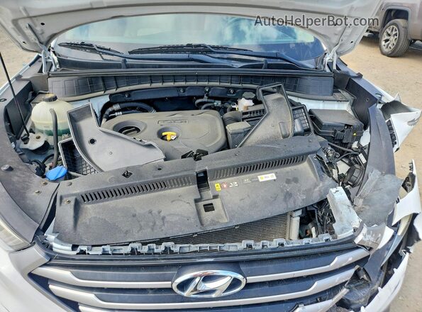 KM8J33A43JU692517 2018 HYUNDAI TUCSON White Vista del compartimento del motor