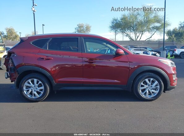 KM8J33A43KU057380 2019 HYUNDAI TUCSON Красный Вид задней части салона