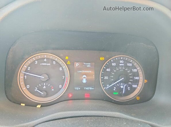 KM8J33A44HU381026 2017 HYUNDAI TUCSON Black Vista del cuadro de instrumentos