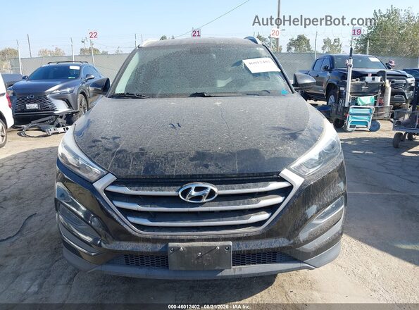 KM8J33A44JU684863 2018 HYUNDAI TUCSON Black Вид щитка приладів