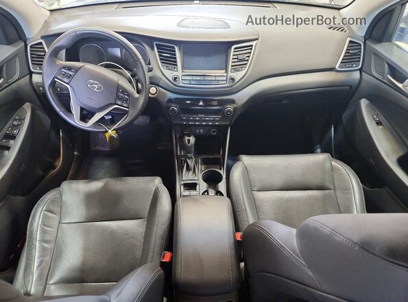 KM8J33A44JU800563 2018 HYUNDAI TUCSON Gray Dashboard view