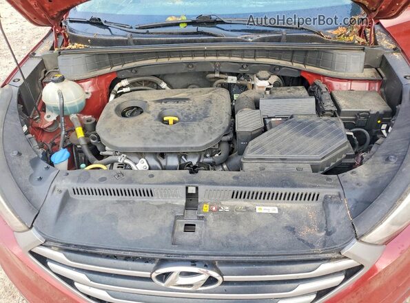 KM8J33A44JU832073 2018 HYUNDAI TUCSON Red Widok komory silnika