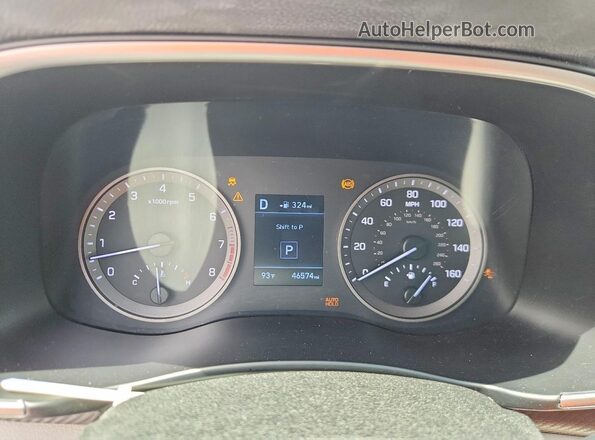 KM8J33A44LU101016 2020 HYUNDAI TUCSON Серебряный Вид щитка приборов