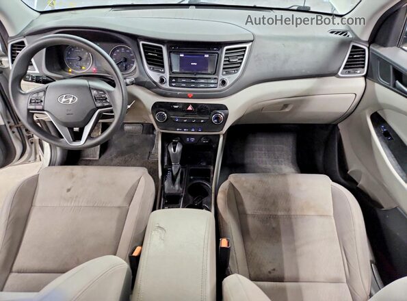 KM8J33A45GU090985 2016 HYUNDAI TUCSON Серебряный Вид панели приборов