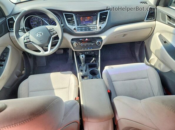 KM8J33A45HU455859 2017 HYUNDAI TUCSON White წინა პანელის ხედი