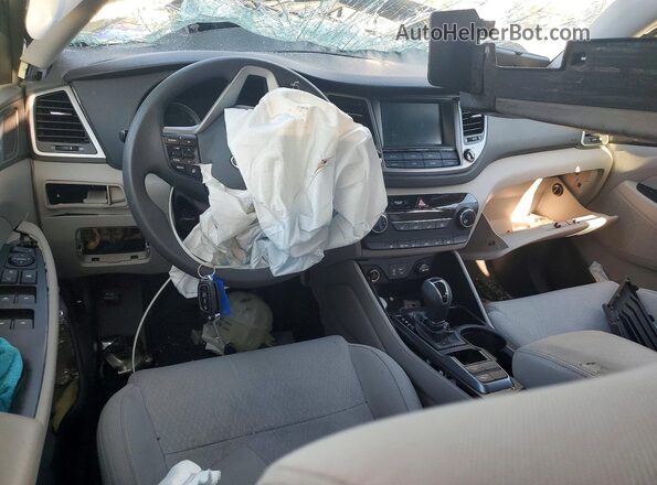 KM8J33A45JU608617 2018 HYUNDAI TUCSON Gray წინა პანელის ხედი