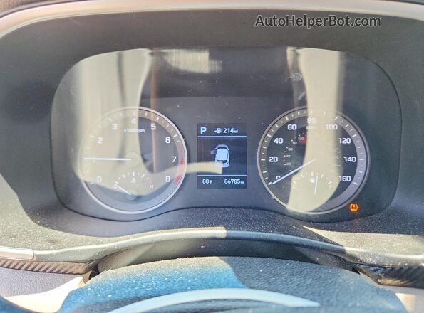 KM8J33A45LU128449 2020 HYUNDAI TUCSON Brown Widok zestawu wskaźników