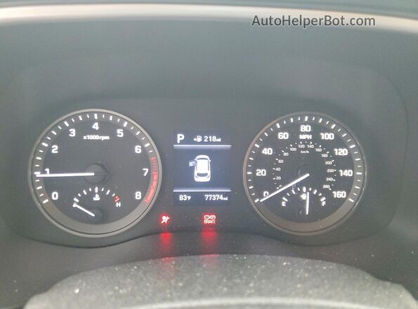 KM8J33A45LU271966 2020 HYUNDAI TUCSON White Instrument cluster view