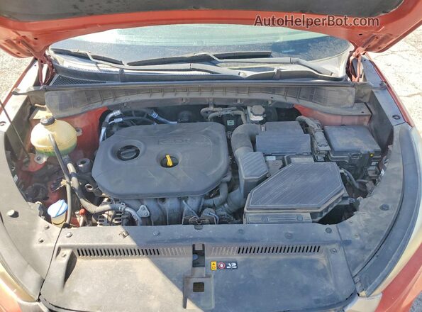 KM8J33A46GU063603 2016 HYUNDAI TUCSON Orange Widok komory silnika