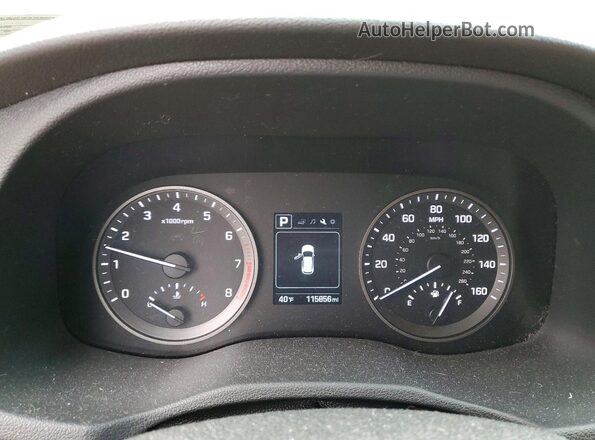 KM8J33A46GU200894 2016 HYUNDAI TUCSON Burgundy Вид щитка приладів