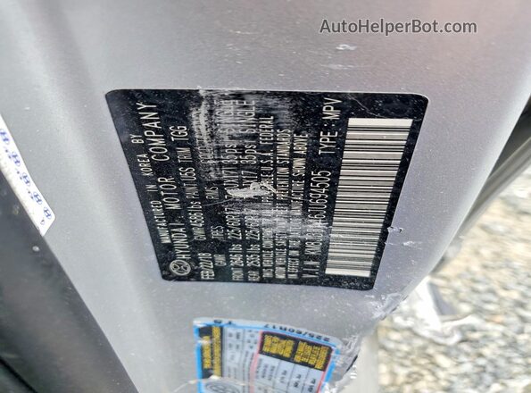 KM8J33A46JU694505 2018 HYUNDAI TUCSON Gray Շարժիչի բաժամունքի տեսք