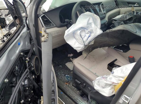 KM8J33A46JU694505 2018 HYUNDAI TUCSON Gray Առջևի վահանակի տեսք
