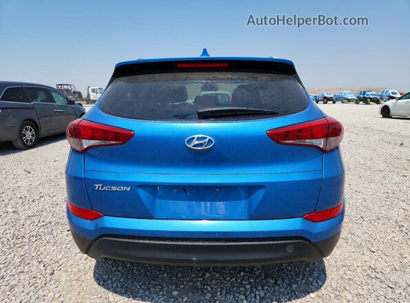 KM8J33A46JU699655 2018 HYUNDAI TUCSON Синий Вид сзади
