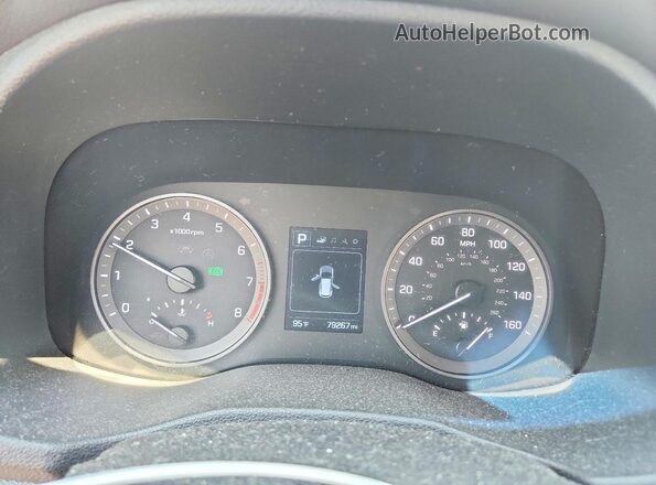 KM8J33A46JU699655 2018 HYUNDAI TUCSON Синий Вид щитка приборов