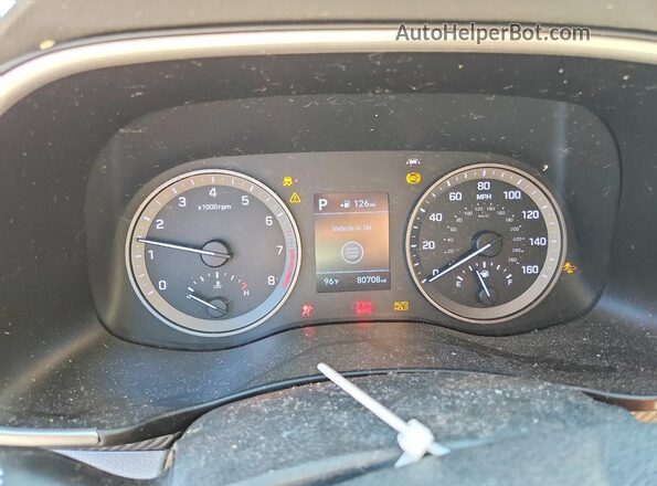 KM8J33A47LU184036 2020 HYUNDAI TUCSON White Սարքավորումների վահանակի տեսք