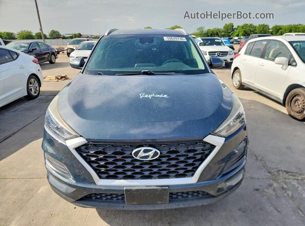 KM8J33A47MU323230 2021 HYUNDAI TUCSON Blue Դիմացի տեսք