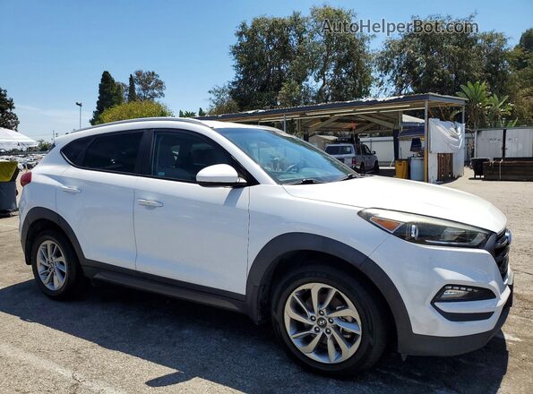 KM8J33A48GU180213 2016 HYUNDAI TUCSON Белый Передняя правая четверть