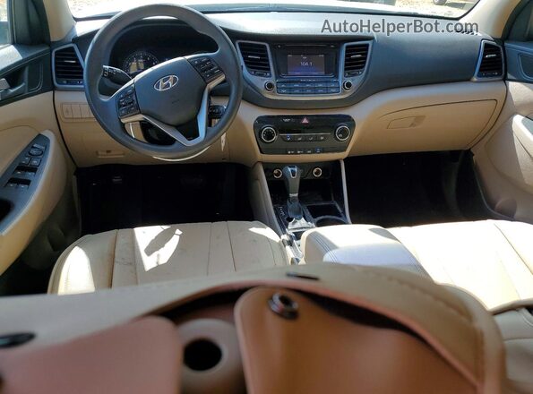 KM8J33A48HU423875 2017 HYUNDAI TUCSON White Вид панелі приладів