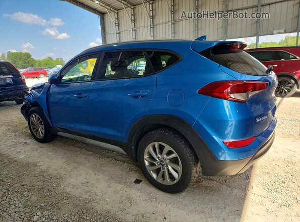 KM8J33A48JU724183 2018 HYUNDAI TUCSON Blue Trasero izquierdo