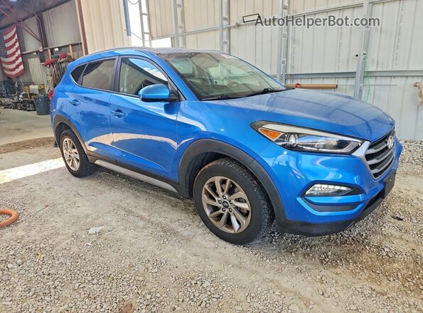 KM8J33A48JU724183 2018 HYUNDAI TUCSON Blue Delantero derecho