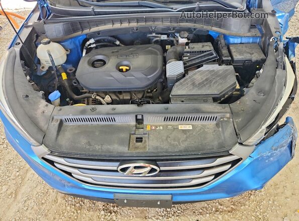 KM8J33A48JU724183 2018 HYUNDAI TUCSON Blue Vista del compartimento del motor