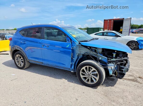 KM8J33A49GU116357 2016 HYUNDAI TUCSON Blue Front right