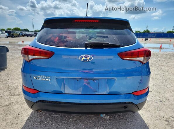 KM8J33A49GU116357 2016 HYUNDAI TUCSON Blue Rear view