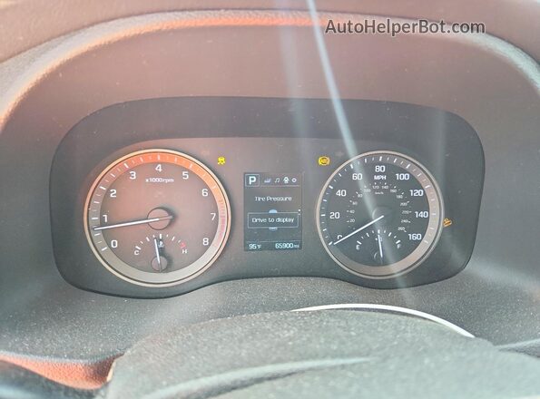 KM8J33A49GU116357 2016 HYUNDAI TUCSON Blue Instrument cluster view