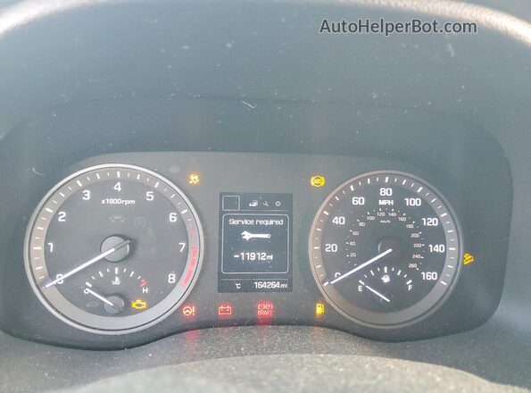 KM8J33A49JU618664 2018 HYUNDAI TUCSON Gray Вид щитка приладів