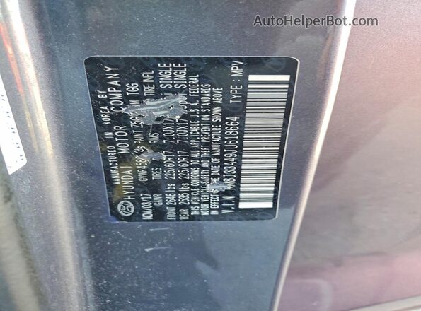 KM8J33A49JU618664 2018 HYUNDAI TUCSON Gray Панорамний вид салону 360°