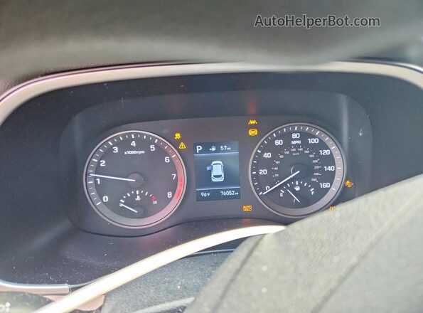 KM8J33A49KU847007 2019 HYUNDAI TUCSON White Instrument cluster view