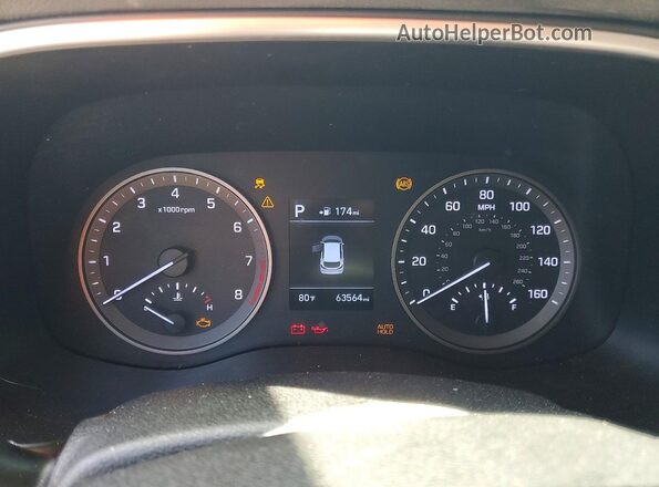 KM8J33A49KU948192 2019 HYUNDAI TUCSON Silver Vista del cuadro de instrumentos