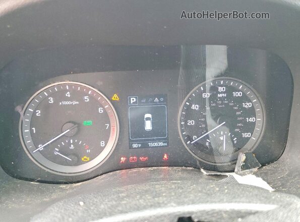 KM8J33A4XGU062423 2016 HYUNDAI TUCSON Серебряный Вид щитка приборов