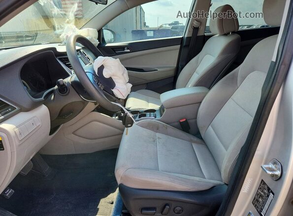 KM8J33A4XGU092568 2016 HYUNDAI TUCSON Серебряный Вид салона спереди