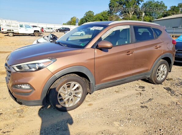 KM8J33A4XGU199751 2016 HYUNDAI TUCSON Brown Задня ліва чверть