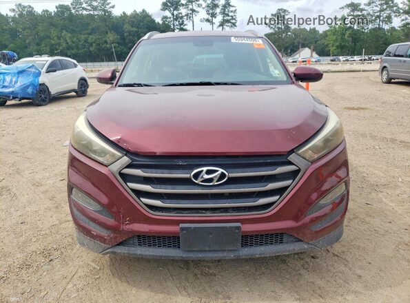 KM8J33A4XGU212028 2016 HYUNDAI TUCSON Burgundy Вид спереду
