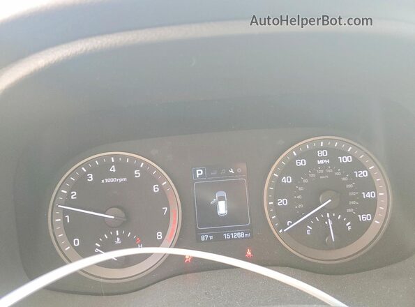 KM8J33A4XHU456862 2017 HYUNDAI TUCSON White Вид щитка приладів