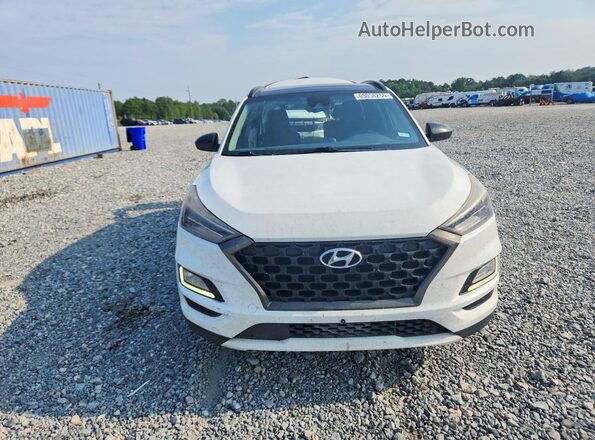 KM8J33AL0KU938853 2019 HYUNDAI TUCSON White Widok z przodu