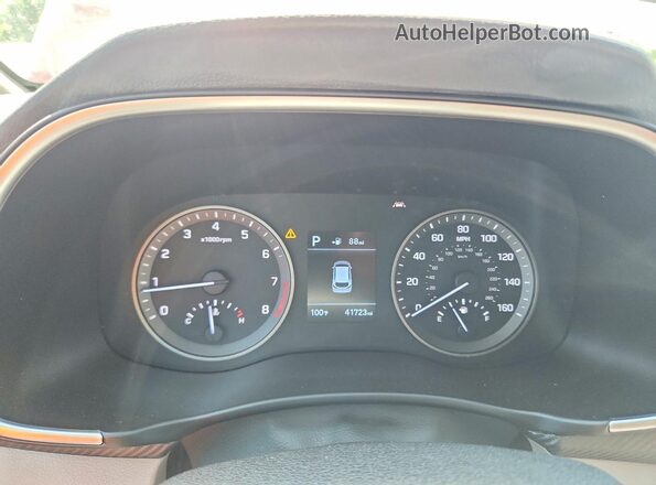 KM8J33AL0KU965647 2019 HYUNDAI TUCSON Красный Вид щитка приборов