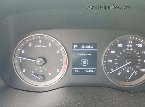 KM8J33AL0LU109119 2020 HYUNDAI TUCSON White Widok zestawu wskaźników