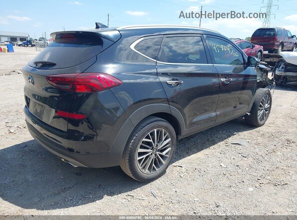 KM8J33AL0MU284309 2021 HYUNDAI TUCSON Черный Задняя правая четверть