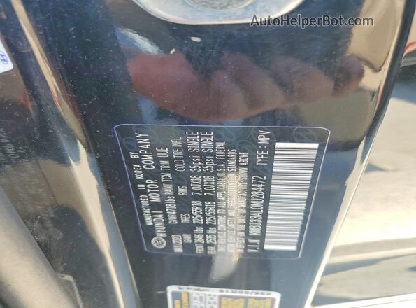 KM8J33AL0MU284472 2021 HYUNDAI TUCSON Black VIN կոդի պիտակի տեսք
