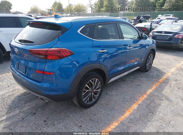 KM8J33AL0MU350664 2021 HYUNDAI TUCSON Синий Задняя правая четверть