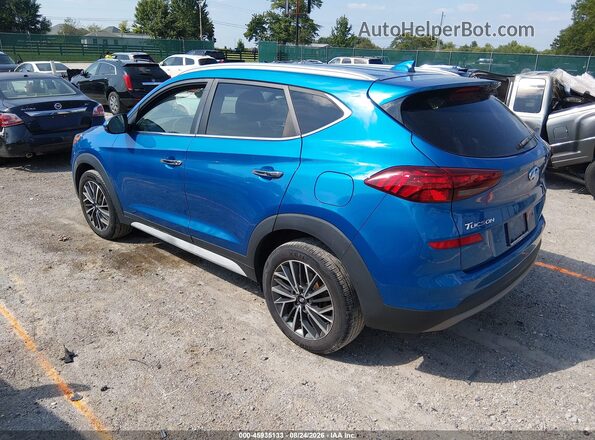 KM8J33AL0MU350664 2021 HYUNDAI TUCSON Синий Задняя левая четверть