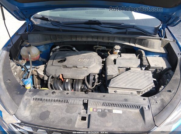 KM8J33AL0MU350664 2021 HYUNDAI TUCSON Синий Вид сзади