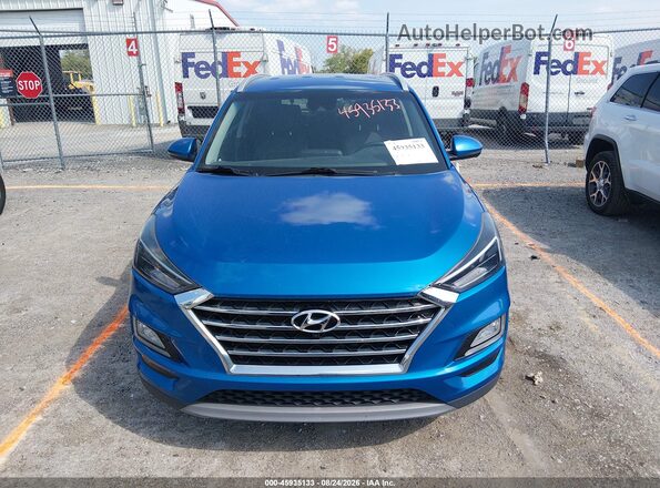 KM8J33AL0MU350664 2021 HYUNDAI TUCSON Синий Вид щитка приборов